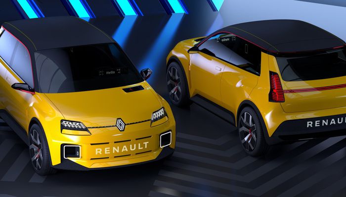 Renault Nouveau Logo Du Géant Automobile Européen Isolé Sur Blanc