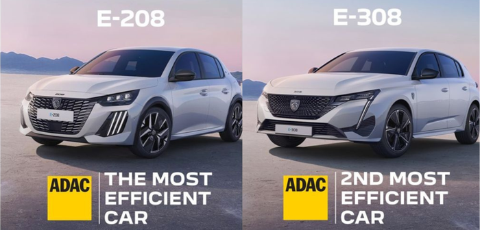 Peugeot e-208 et e-308 : leaders de l'Ecotest 2024